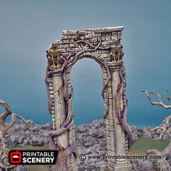 The Shadow Gate - Shadowfey Wilds, DnD 5E, Pathfinder 2E 15mm, 28mm, 32mm, wargaming terrain, scatter scenery, D&D-3