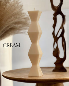 ZigZag Soy Wax Candle: Geometric Home Decor-3