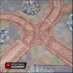 Forest Cart Tracks 12pc - Shadowfey Wilds, DnD 5E, Pathfinder 2E 15mm, 28mm, 32mm, wargaming terrain, scatter scenery, D&D-5