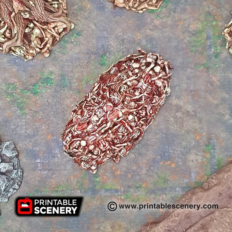 Corpse Piles - Shadowfey Wilds, DnD 5E, Pathfinder 2E 15mm, 28mm, 32mm, wargaming terrain, scatter scenery, D&D-5