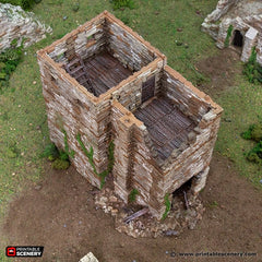 Ruined Black Rock Keep - King and Country, DnD, Pathfinder, 15mm, 28mm, 32mm, wargaming terrain, scatter scenery D&D medieval-7