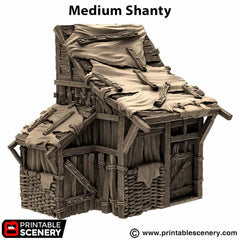 Medium Shanty - King and Country, DnD, Pathfinder, 15mm, 28mm, 32mm, wargaming terrain, scatter scenery D&D medieval-8