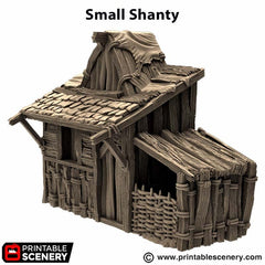 Small Shanty - King and Country, DnD, Pathfinder, 15mm, 28mm, 32mm, wargaming terrain, scatter scenery D&D medieval-8