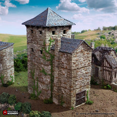 Black Rock Keep - King and Country, DnD, Pathfinder, 15mm, 28mm, 32mm, wargaming terrain, scatter scenery D&D medieval-1