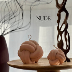 Minimalist Knot Soy Candle: Coffee Table Decor-2