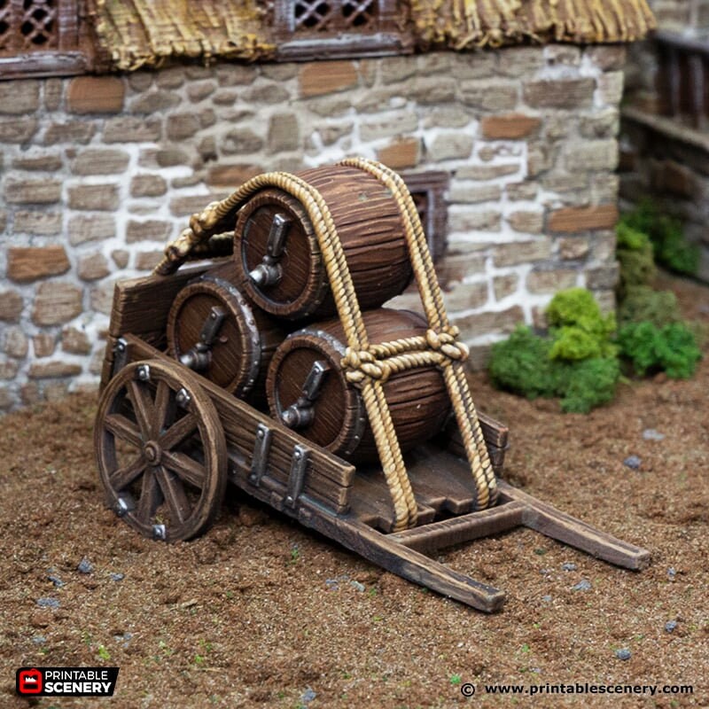 The Grocer - King and Country, DnD 5E, Pathfinder 2E 15mm, 28mm, 32mm, wargaming terrain, scatter scenery, D&D village town-4