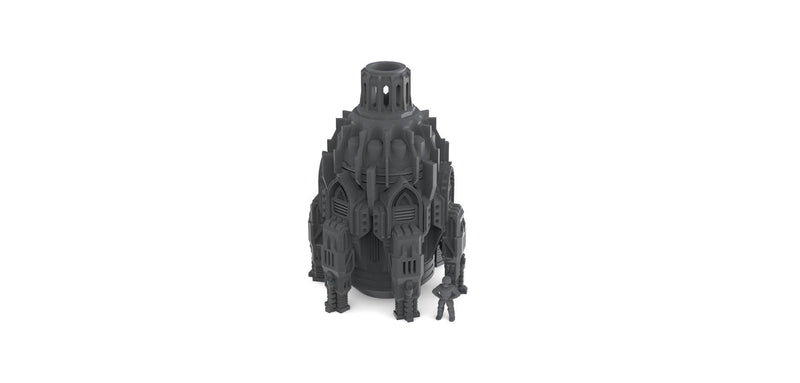 Terra Forma Facility - Gothic Scifi terrain - Infinity, Legion, Sci-fi, Scifi, Cyberpunk, tabletop, Scatter Scenery 32mm 28mm-3