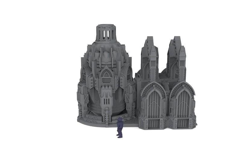 Terra Forma Facility - Gothic Scifi terrain - Infinity, Legion, Sci-fi, Scifi, Cyberpunk, tabletop, Scatter Scenery 32mm 28mm-6