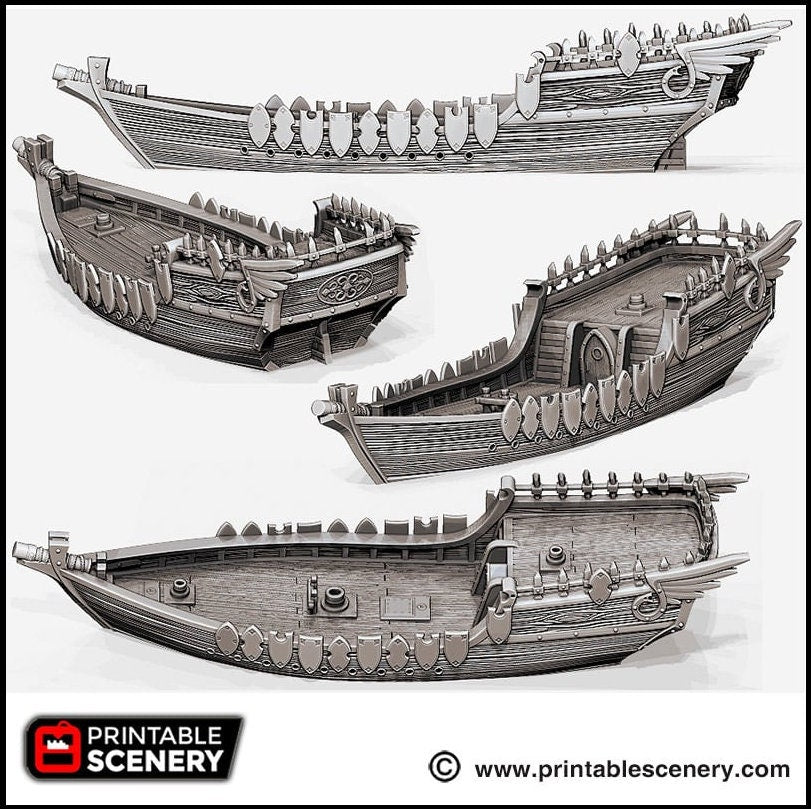 Dhow - The Lost Ships, DnD 5E, Pathfinder 2E 15mm 28mm 32mm, wargaming terrain, scatter scenery, D&D age of sail pirate-7