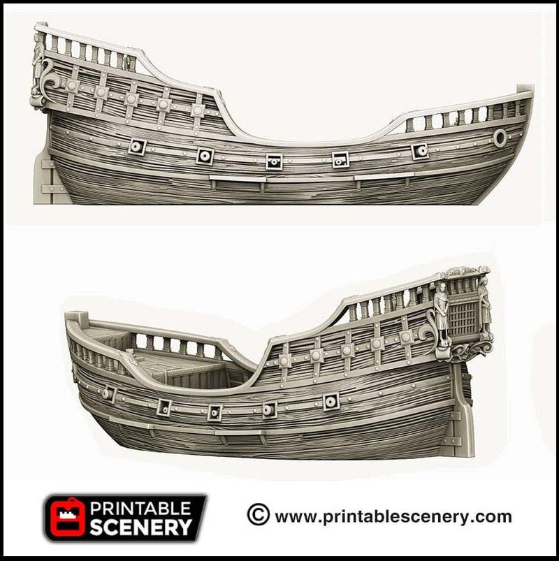 The Fluyt - The Lost Ships, DnD 5E, Pathfinder 2E 15mm 28mm 32mm, wargaming terrain, scatter scenery, D&D age of sail pirate-6