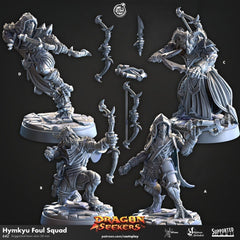 Hymkyu Foul Squad - Cast n Play Dragon Seekers | DnD Miniature | Dragonborn | Rogue, Ranger, Fighter, Assassin, Male, Ranged, Melee, Stealth-1