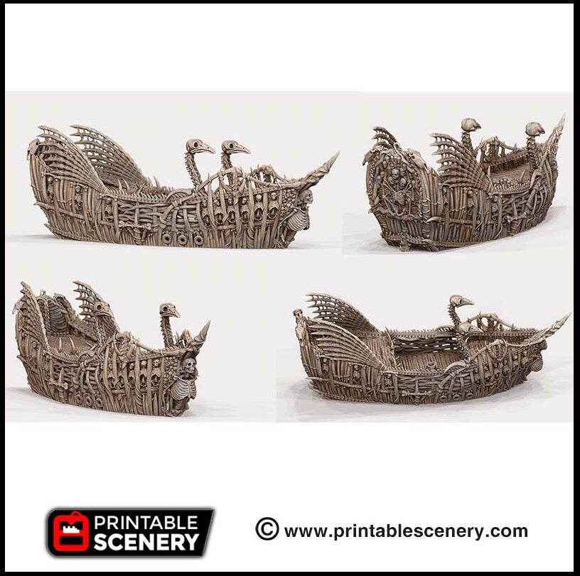 The Undead Fluyt - The Lost Ships, DnD 5E, Pathfinder 2E 15mm 28mm 32mm, wargaming terrain, scatter scenery D&D age of sail pirate-8