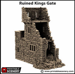 Ruined Kings Gate - King and Country, DnD, Pathfinder, 15mm, 28mm, 32mm, wargaming terrain, scatter scenery D&D medieval-5