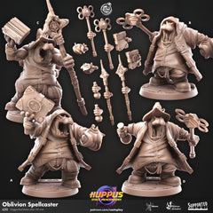 Oblivion Spellcasters - Cast n Play Huppus Space Mercenaries | DnD Miniature Giff, Hippo, Wizard, Sorcerer, Warlock, Cleric, Magic, Summoner-1