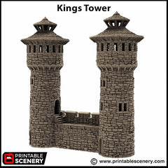 King's Round Tower - King and Country, DnD, Pathfinder, 15mm, 28mm, 32mm, wargaming terrain, scatter scenery D&D medieval castle-7