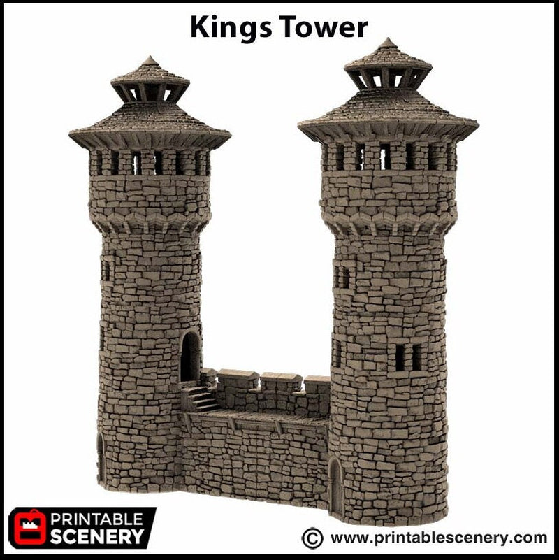 King's Round Tower - King and Country, DnD, Pathfinder, 15mm, 28mm, 32mm, wargaming terrain, scatter scenery D&D medieval castle-7