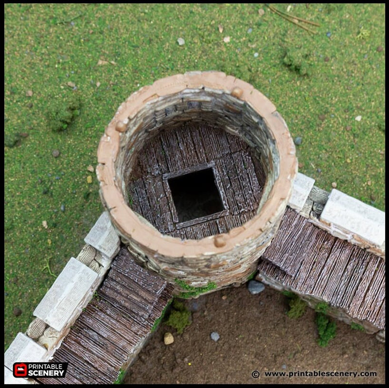 King's Round Tower - King and Country, DnD, Pathfinder, 15mm, 28mm, 32mm, wargaming terrain, scatter scenery D&D medieval castle-5
