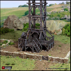 Quarry Elevator - King and Country, DnD, Pathfinder, 15mm, 28mm, 32mm, wargaming terrain, scatter scenery D&D medieval castle-3