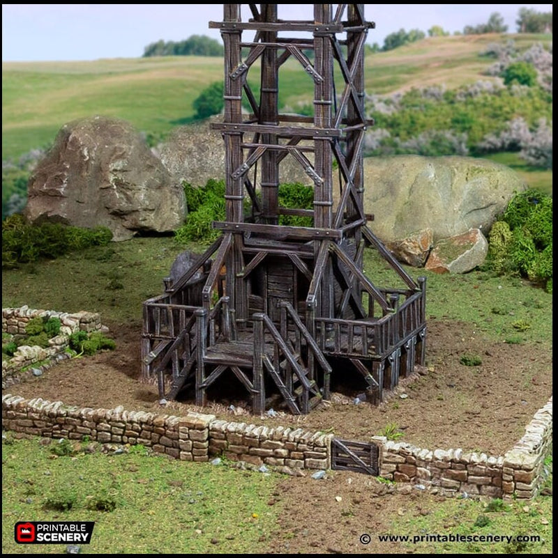 Quarry Elevator - King and Country, DnD, Pathfinder, 15mm, 28mm, 32mm, wargaming terrain, scatter scenery D&D medieval castle-3