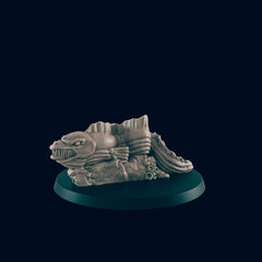 Giant Eel - EC3D, DnD Miniature | Animal | Monster | 5E | Large | Deep Sea | Fantasy | Ocean | Druid Form | 28mm | Fish-1