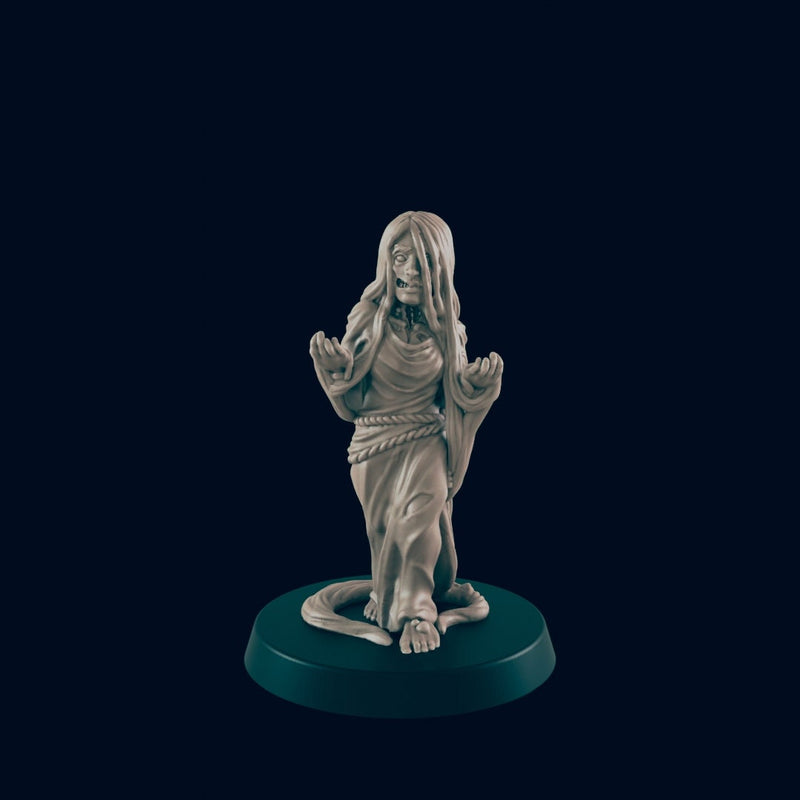 Drown Maiden - EC3D, DnD miniature | Monster | 5E | Undead | Demon | 32mm | Fantasy | Human | Skeleton | Melee | 28mm | Sea | Pirate-1
