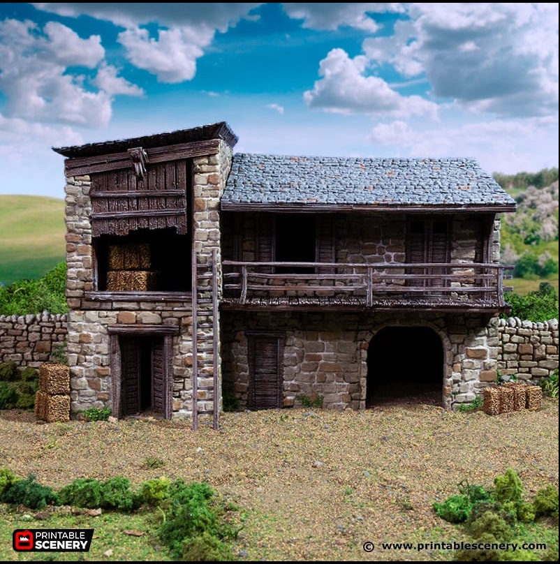 King Stables - King and Country, DnD, Pathfinder, 15mm, 28mm, 32mm, wargaming terrain, scatter scenery D&D medieval-3