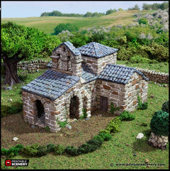 French Mausoleum - King and Country, dnd Medieval building, Graveyard, Crypt, Wargaming Terrain, Scatter scenery, 28mm 32mm 15mm-1
