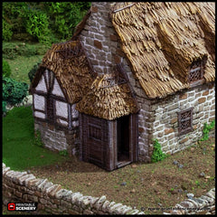 Country Manor - King and Country, dnd Medieval building, Village, Town, Wargaming Terrain, Scatter scenery, 28mm 32mm 15mm, House, home-4
