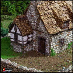Country Manor - King and Country, dnd Medieval building, Village, Town, Wargaming Terrain, Scatter scenery, 28mm 32mm 15mm, House, home-3