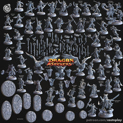 Falcon Glider - CnP Dragon Seekers | DnD Miniature | Dragonborn | Eagle | Mount | Large | Flying | Bird | Pathfinder | Armored | Melee-2
