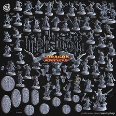 Drakken Marauders - Cast n Play Dragon Seekers | DnD Miniature | Dragonborn | Fighter, Barbarian, Paladin, Cleric, Melee, Warrior, Male-2