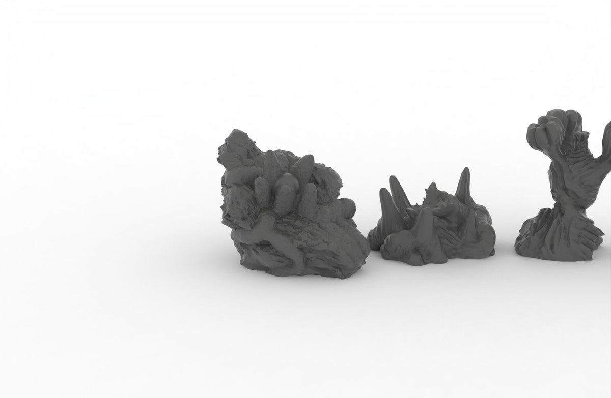 Alien Organics - EC3D Ignis Quadrant, Infinity, Legion, Sci-fi, Cyberpunk, tabletop terrain, Scatter Scenery, trees, Martian-3