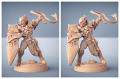 Ashen Alfar Inquisitors - Artisans Guild Dnd Miniature | Male | Female | Elf | Vampire | Fighter | Melee | | Pathfinder | Paladin | Cleric-2