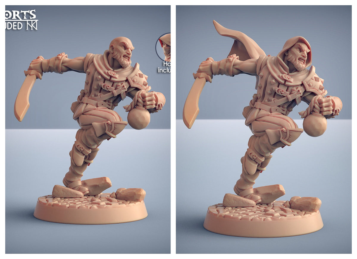 Adept Thieves - Artisans Guild Dnd Miniature | Male | Female | Human | Rogue | Assassin | Melee | Bandit | Pathfinder | FIghter | Ranger-3
