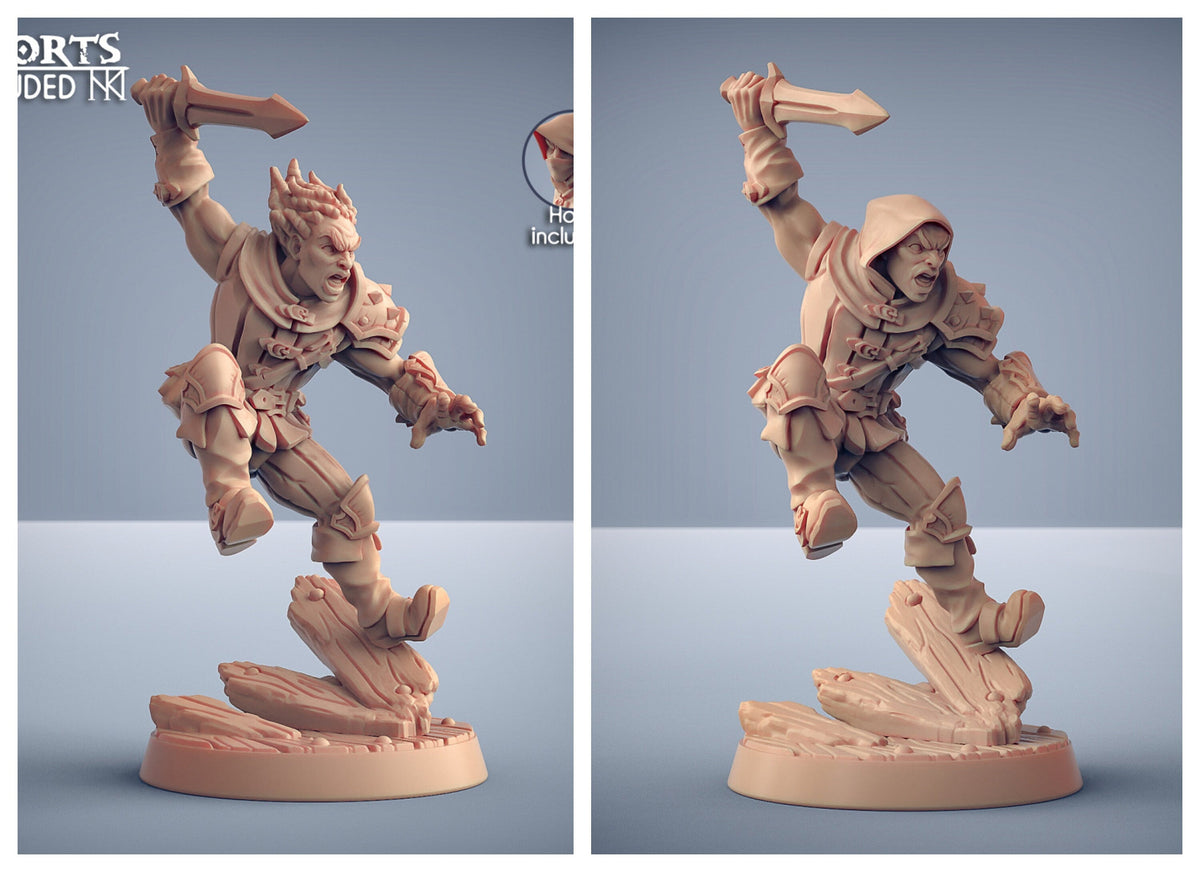Adept Thieves - Artisans Guild Dnd Miniature | Male | Female | Human | Rogue | Assassin | Melee | Bandit | Pathfinder | FIghter | Ranger-4