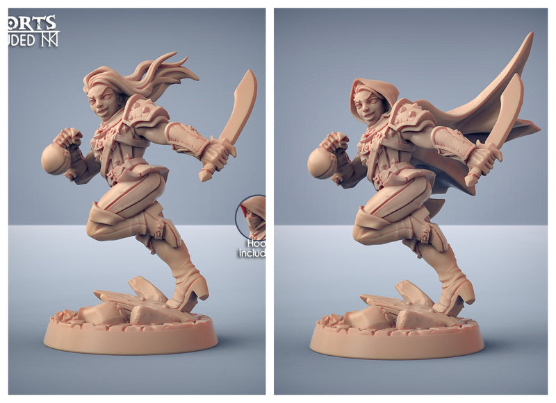 Adept Thieves - Artisans Guild Dnd Miniature | Male | Female | Human | Rogue | Assassin | Melee | Bandit | Pathfinder | FIghter | Ranger-5