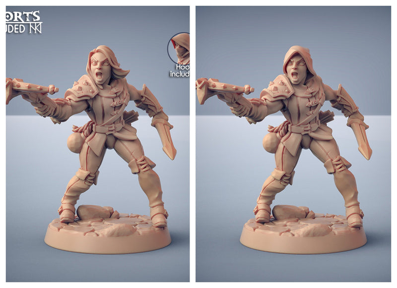 Adept Thieves - Artisans Guild Dnd Miniature | Male | Female | Human | Rogue | Assassin | Melee | Bandit | Pathfinder | FIghter | Ranger-7