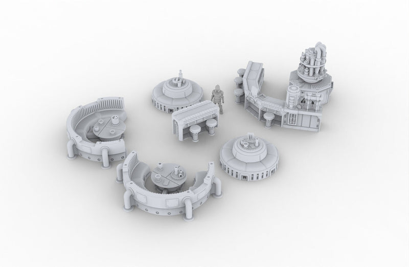The Cantina Scatter Terrain - Novus Landing, Tavern, Inn, Bar, EC3D, Infinity, Legion Sci-fi, Cyberpunk 2077, Wargaming-2