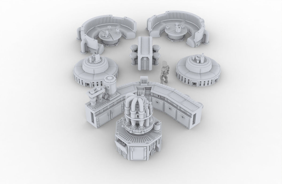 The Cantina Scatter Terrain - Novus Landing, Tavern, Inn, Bar, EC3D, Infinity, Legion Sci-fi, Cyberpunk 2077, Wargaming-5