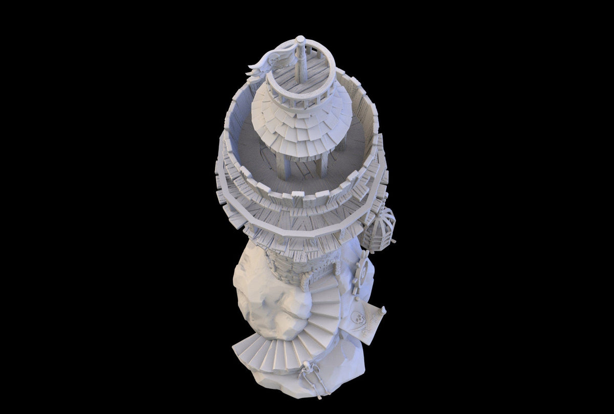 Pirate Lighthouse - Pirates vs. Sailors Nightmare At Sea - DnD, Wargaming, Ocean, Boat, Ship, Tortuga, Black Flag, Age of Sail, Caribbean-5