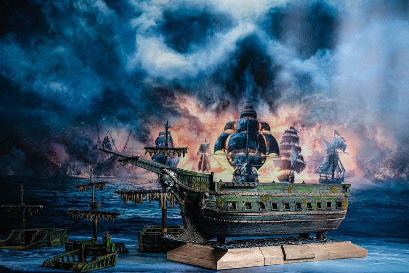 Pirate Ship - Pirates vs. Sailors Nightmare At Sea - DnD, Wargaming, Ocean, Boat, Ship, Tortuga, Black Flag, Age of Sail, Caribbean-4