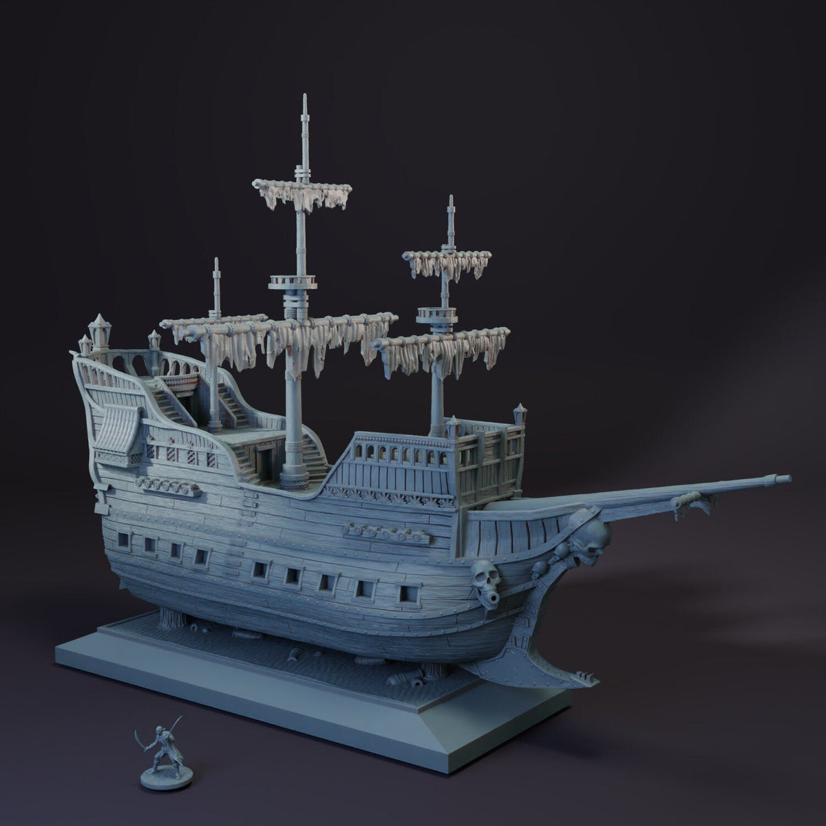 Pirate Ship - Pirates vs. Sailors Nightmare At Sea - DnD, Wargaming, Ocean, Boat, Ship, Tortuga, Black Flag, Age of Sail, Caribbean-5