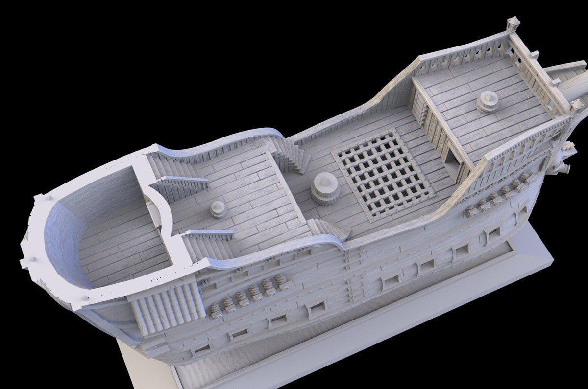 Pirate Ship - Pirates vs. Sailors Nightmare At Sea - DnD, Wargaming, Ocean, Boat, Ship, Tortuga, Black Flag, Age of Sail, Caribbean-7