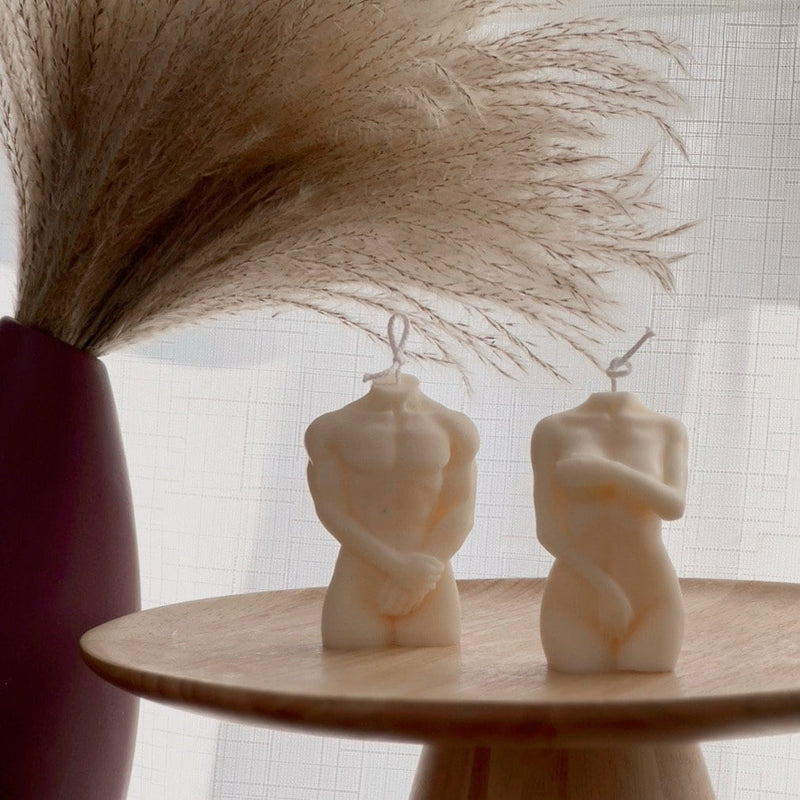 Handmade Soy Body Candle: Sculptural Home Decor-1