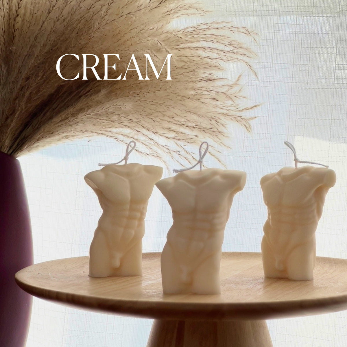 Handmade Male Torso Soy Wax Candle | Home Decor-3