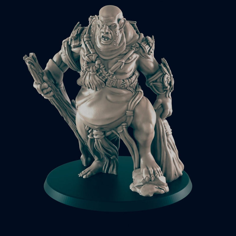 Male Hill Giant - EC3D, DnD miniature | Monster| 5E | Huge | 32mm | Pathfinder | Fantasy | Wargaming | Frostgrave | Melee | Giant | 28mm-1