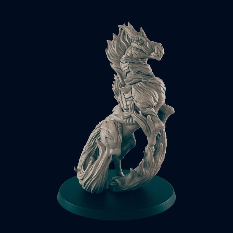 Nightmare - EC3D, DnD miniature | Horse | Monster | 5E | Undead | 28mm | Fantasy | Demon | Necromancer | Magic | Crypt | Graveyard-1