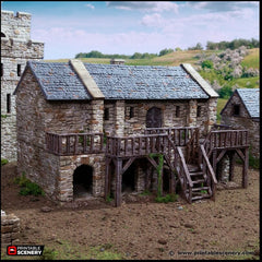 Black Rock Barracks - King and Country, DnD building | Pathfinder | Castle | Fort | Wargaming Terrain | Scatter scenery, Medieval, 28mm 32mm-2