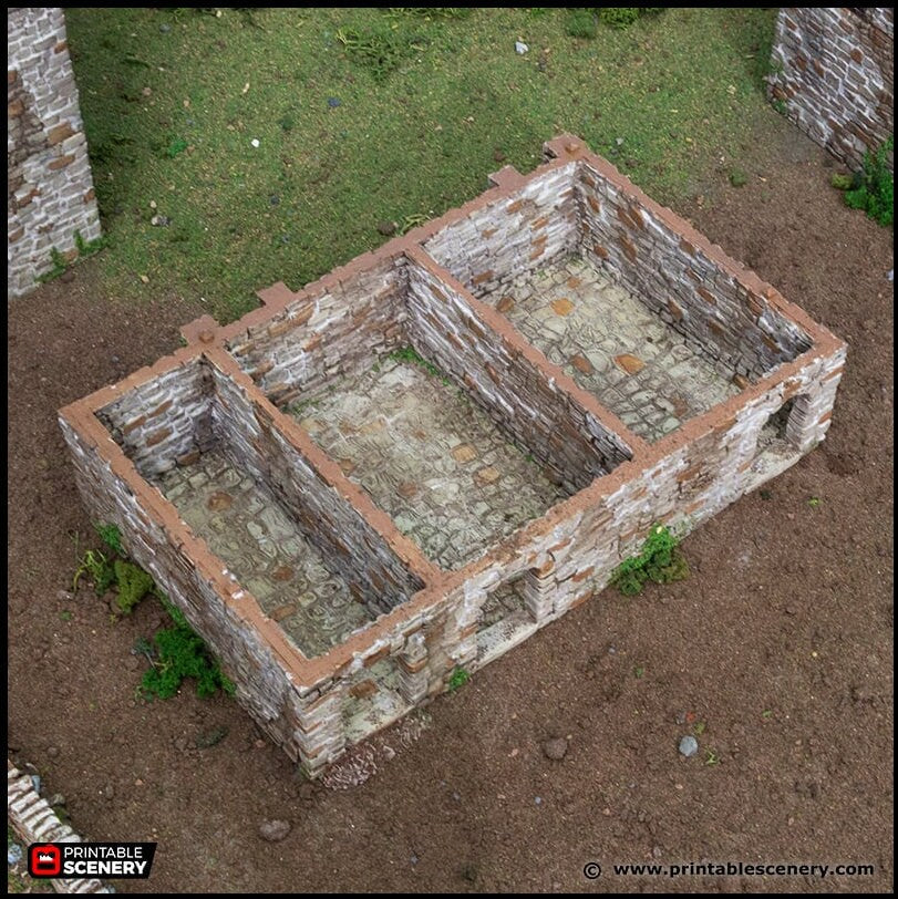 Black Rock Barracks - King and Country, DnD building | Pathfinder | Castle | Fort | Wargaming Terrain | Scatter scenery, Medieval, 28mm 32mm-5