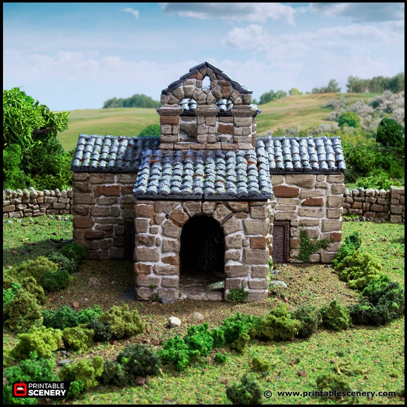 French Mausoleum - King and Country, dnd Medieval building, Graveyard, Crypt, Wargaming Terrain, Scatter scenery, 28mm 32mm 15mm-7